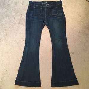 Express Mid Rise Flare Jeans 12S